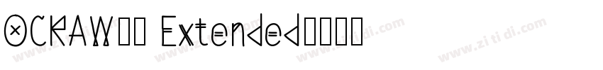 OCRAW00 Extended字体转换